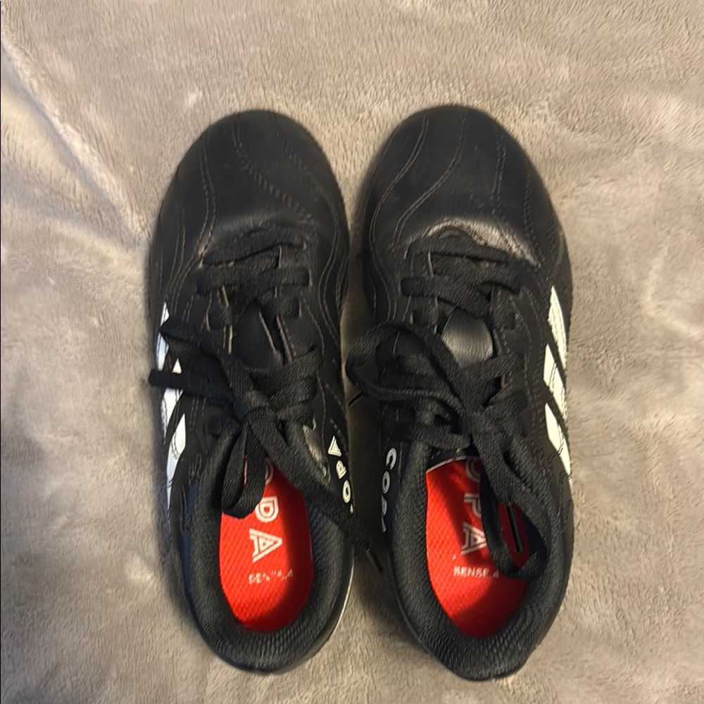 Adidas Black and White Soccer Cleats